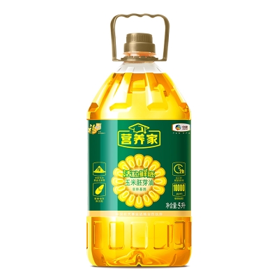 福临门营养家活粒鲜胚玉米胚芽油5L