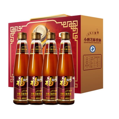 福临门一级小磨香油礼盒400ml