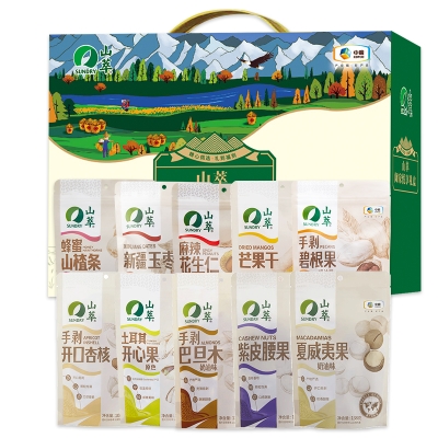 山萃阖家悦享坚果礼盒1360g