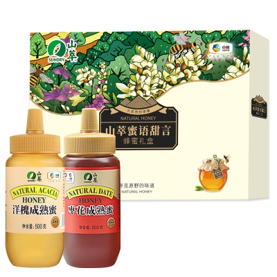 山萃蜜语甜言成熟蜜礼盒1000g