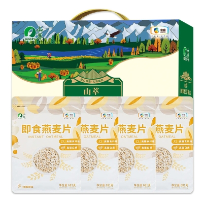 山萃阖家悦享即食燕麦礼盒2724g