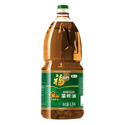 福临门家香味浓香压榨菜籽油1.5L